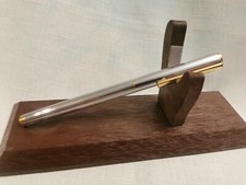 Vintage  Iridium Point Silver Toned Fountain Pen Chrome Trim West Germany