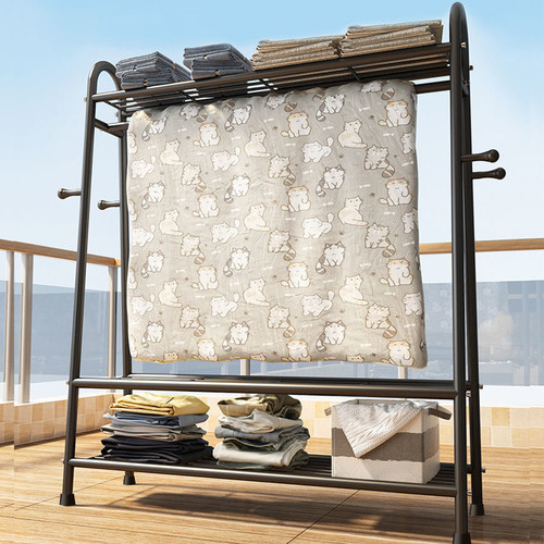 Sturdy clothing rail with - rail,