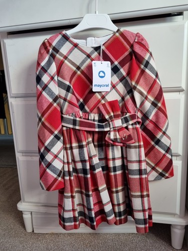 Bnwt mayoral girls red plaid - girls, /