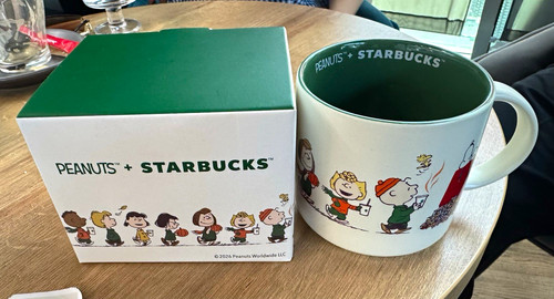 Starbucks peanuts snoopy - peanuts, &