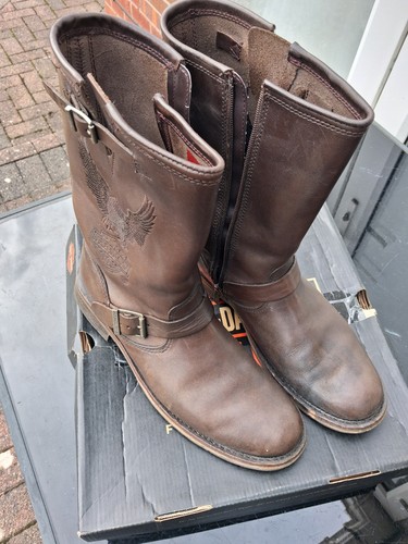 Harley davidson boots - davidson, brown