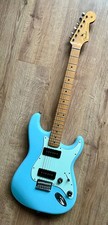Fender Stratocaster Noventa Daphne Blue electric guitar with original Fender gig