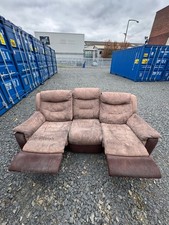 3 Seater Brown Recliner Sofa GOOD CONDITION DELIVERY AVAILABLE? 