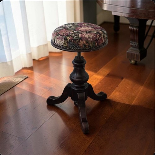 Victorian antique piano stool - victorian,