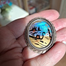 Vintage Butterfly Wing Brooch