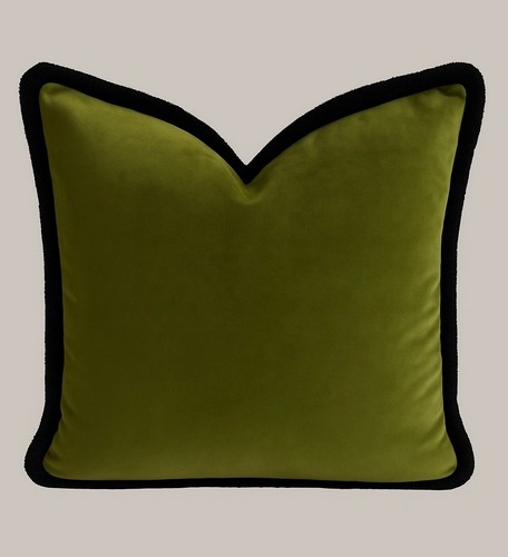 Velvet cushion cover with - velvet,