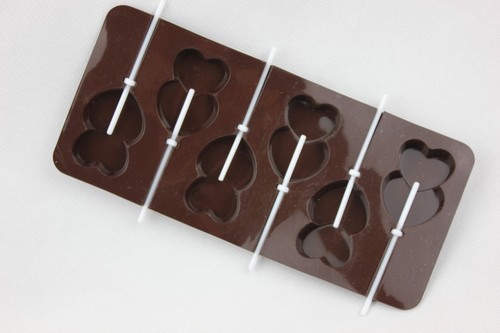 Star heart lollipop mould - heart,