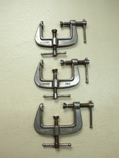 3 x Record 129  Edging G Clamps  - Made in England