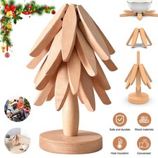 Wooden Trivet Trees 4 Trivets