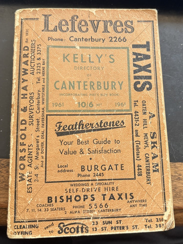 Vintage kelly directory of - kelly’s,