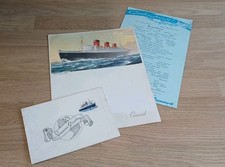 Cunard Line RMS Queen Mary 50's/60's memorabilia