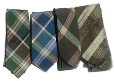 4 Vintage Men's Ties. Blue