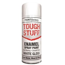 Enamel Effect White Gloss Spray Paint Metal Wood Plastic Aerosol Spray 400ml