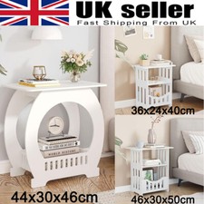 Bedside Table White Drawer