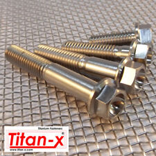 M6 Titanium Hex Head Flange Bolt all sizes from 10mm to 80mm x 1.00 pitch thread