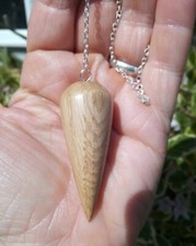 Wooden dowsing pendulum - wooden,