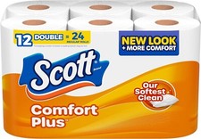 Comfortplus Toilet Paper, 12