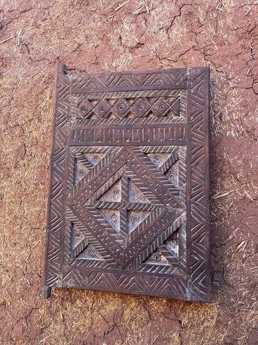 Antique handmade moroccan door - antique,