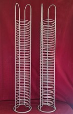 2 X Retro Metal Wire CD racks.