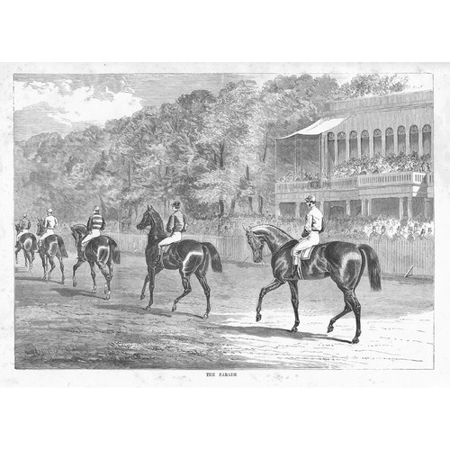 Horse racing the parade - racing,