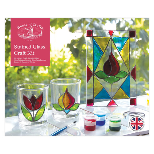 House crafts stained glass - of,