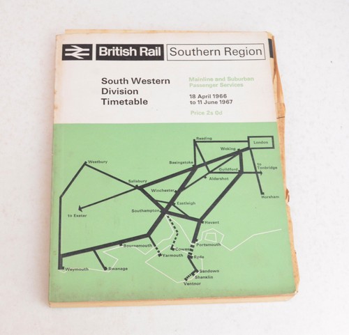 Railway timetable southern - railway, br