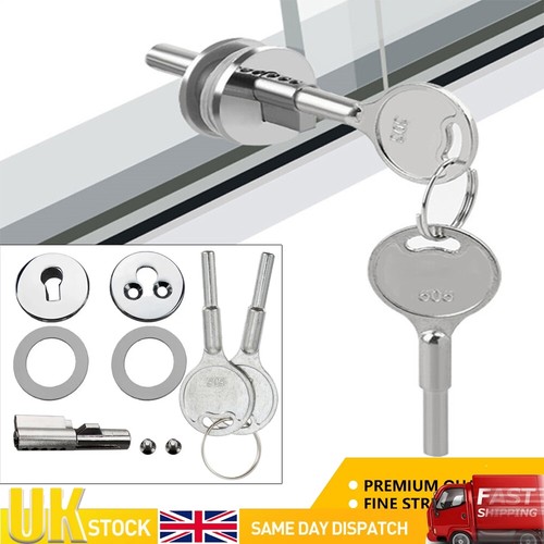 Silver sliding glass - sliding, lock