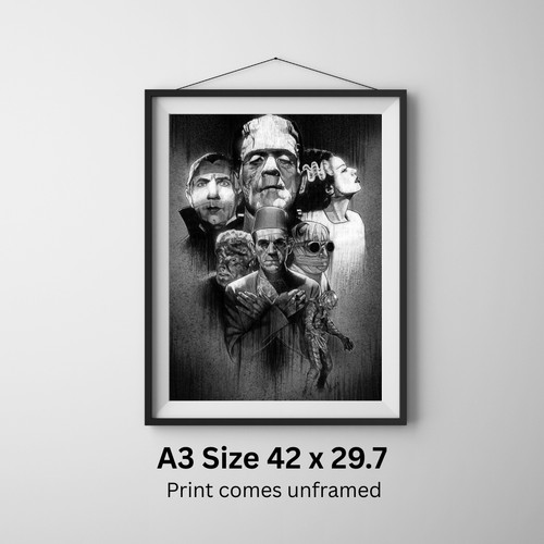 Universal monsters poster - universal,