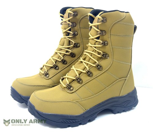 Coyote commando boots - coyote,