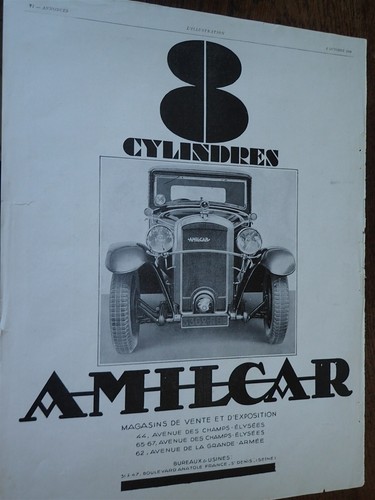 Amilcar cylinder car jif - 8, +