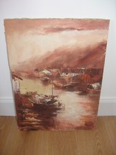 x2 Oriental oil paintings