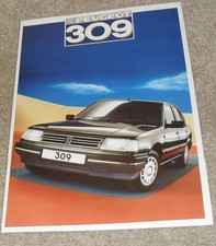 Peugeot 309 Brochure 1987 - GE GL GLD GR Profile GR GRD SR Injection