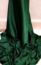 1m  Two Tone Forest Green Taffeta Fabric 58"  Superior bridal wear Quality