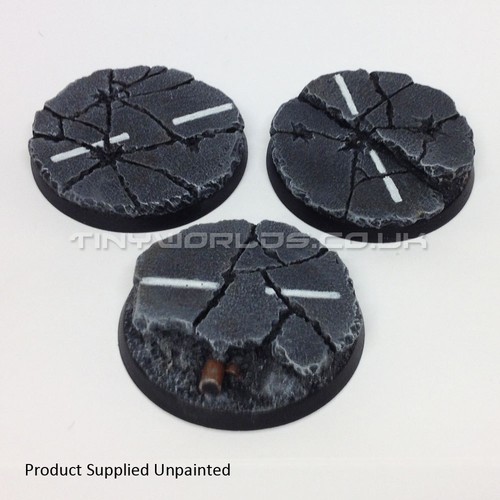 50mm round urban rubble resin - urban,