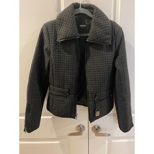 Dkny quilted textured jacket - textured,