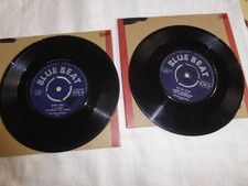 AUBREY ADAMS. DO DU WAP + DRUMBAGO ALL STARS. BOSS GIRL - BLUE BEAT 2 X 45s