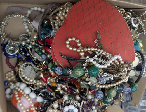 Vintage costume jewellery job - vintage,