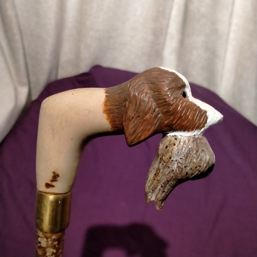 Vintage wood cane walking - wood,