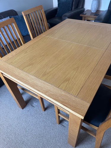 Extending solid oak dining - extending,