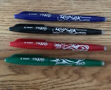 Pilot FriXion Rollerball Erasable Tip Pens - 0.7mm Point -  BLACK BLUE RED GREEN