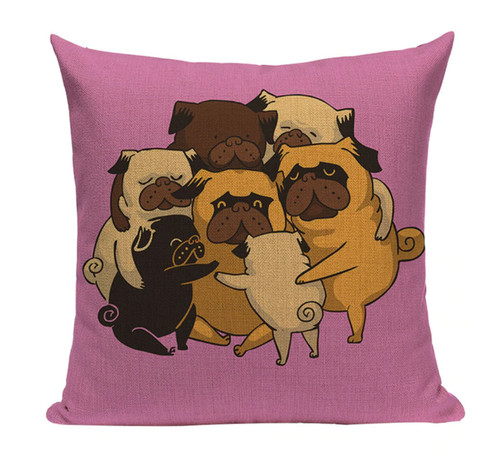 Pug group hug pug4 - pug,
