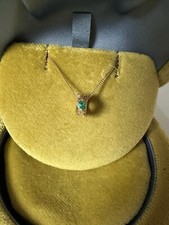 Gucci 18ct Yellow Gold Ouroboros Emerald Necklace Brand New