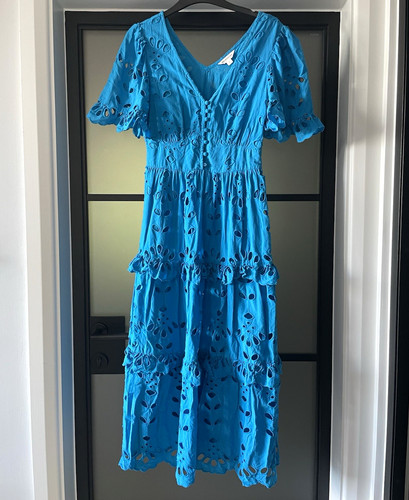 Monsoon blue eyelet cotton - monsoon,