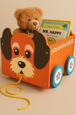Bee Smart Wooden Toy Box - Dog