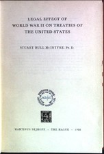 Legal effect world war ii - legal, of