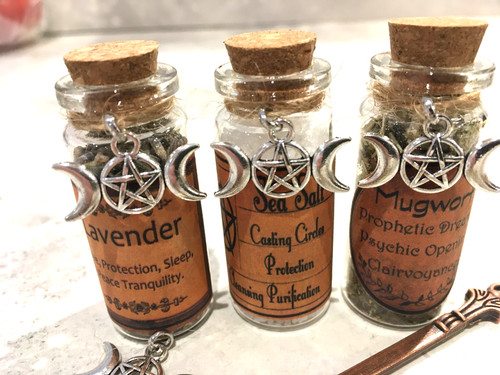 Herb jars filled wit - 3,