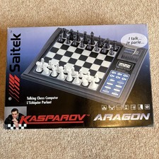 Saitek Kasparov Aragon Talking Chess Computer 1998 Complete Tested