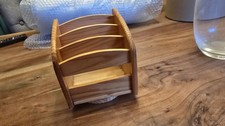Vintage Wooden Rotating Letter Rack