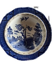 Antique Blue Willow Pattern Deep Bowl – Staffs Transferware c.19th Century