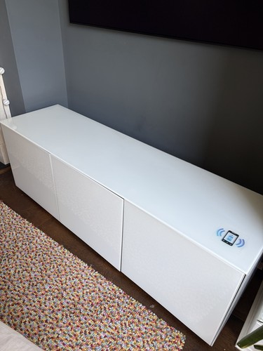White media cabinet - white,
